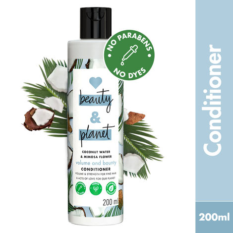 Buy Love Beauty Planet Coconut Water and Mimosa Flower Paraben Free Volume and Bounty Conditioner, 200 ml-Purplle