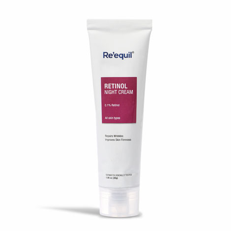Buy Re'equil 0.1% Retinol Night Cream For Wrinkles & Skin Tightening-Purplle