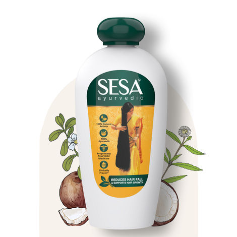 Buy Sesa Ayurvedic Hair Oil, 18 Herbs + 5 Oils, Kshir Pak Vidhi reduces Hair Fall & supports Hair Growth (200 ml)-Purplle