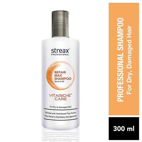 Buy Streax Professional Vitariche Care Repair Max Shampoo (300 ml)-Purplle