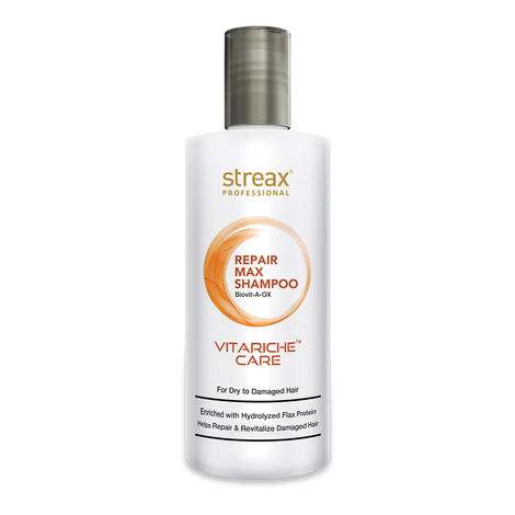 Buy Streax Professional Vitariche Care Repair Max Shampoo (300 ml)-Purplle