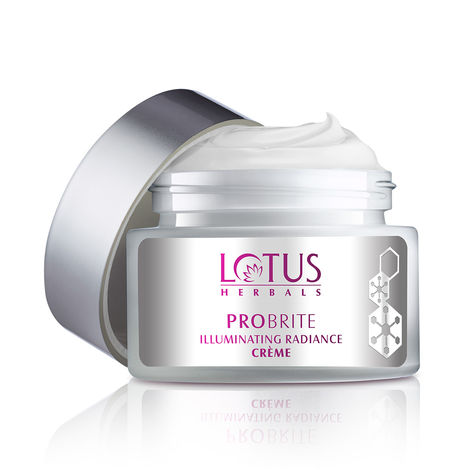 Buy Lotus Herbals Probrite Illuminating Radiance Cream | with Probiotic Actives | for Soft, Smooth and Evenly Pigmented Skin | 50g-Purplle