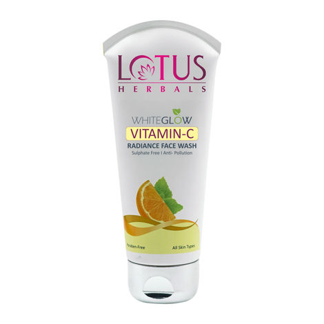 Buy Lotus Herbals WhiteGlow Vitamin C Radiance Face Wash | For Dark Spots & Dull Skin | Anti- Pollution | 100 gm-Purplle