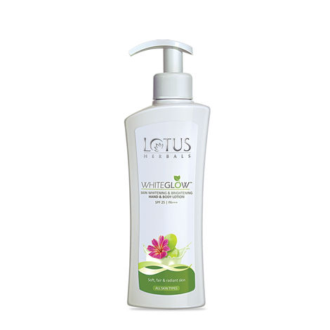 Buy Lotus Herbals Whiteglow Skin Whitening & Brightening Hand & Body Lotion SPF-25 | PA+++ | 300ml-Purplle