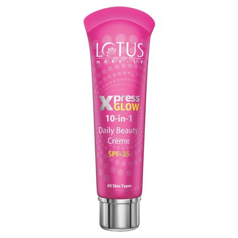 Buy Lotus Herbals Make-Up Xpressglow Daily Beauty Cream Bright Angel | SPF 25 | Aloe Vera | Semi Matte Finish | Even Tone | 30 gm-Purplle