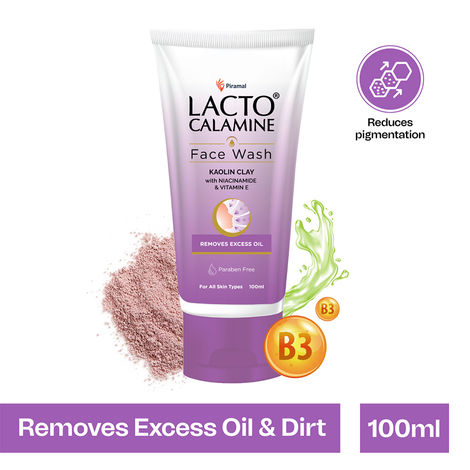 Buy Lacto Calamine Face Wash with Kaolin Clay for All Skin Type (100 ml)-Purplle
