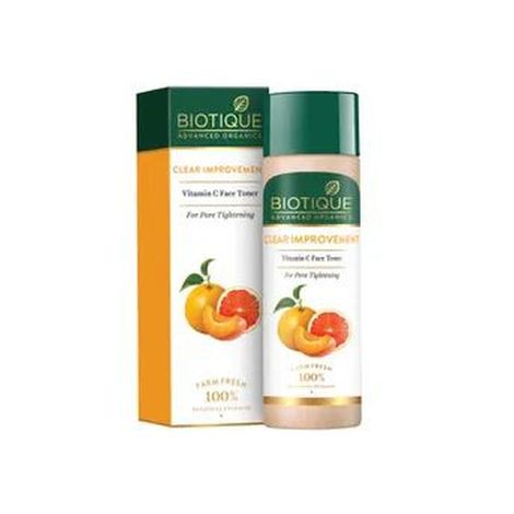 Buy Biotique Advanced Organics Clear Improvement Vitamin C Face Toner (120 ml)-Purplle