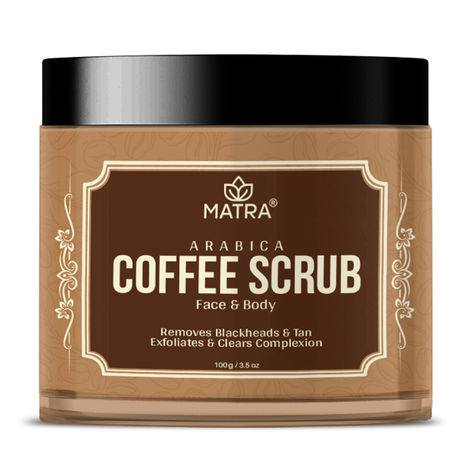 Buy Matra Arabica Coffee Scrub for Face and Body for Tan Removal and Blackheads | Exfoliating Scrub with Coconut & Vitamin E for Women & Men | Paraben & Sulphate Free for All Skin Types-Purplle