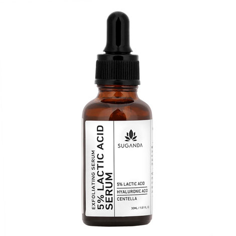 Buy Suganda 5% Lactic Acid Serum Hyaluronic Acid for Uneven Texture,A ExfloliatesA Dull SkinA A (30 ml)-Purplle