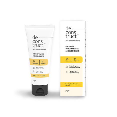 Buy Deconstruct Niacinamide Brightening Moisturizer- 5% Niacinamide + 1% Kojic Acid + 5% Vitamin C + Vitamin E (50 gm)-Purplle