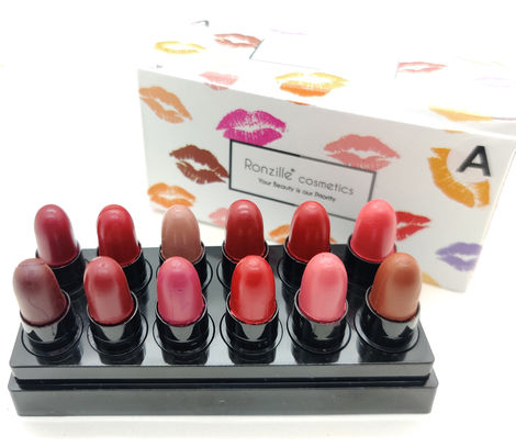 Buy Ronzille Super Matte Mini Bullet Lipstick Set of 12 Lipstick -A-Purplle