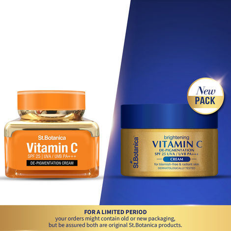 Buy St.Botanica Vitamin C, E & Hyaluronic Acid De-Pigmentation Cream (50 gm)-Purplle