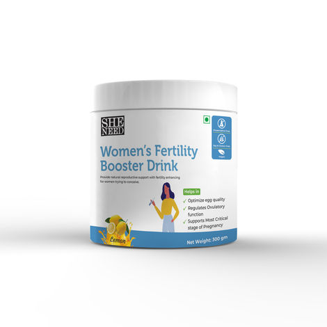 Buy SheNeed Women's Fertility Booster Drink for Women with Folic Acid, Vitamin B-12, Myo-Inositol for Hormone Balance, Regulate Ovulatory Function, Increases Chances of Pregnancy- 300 gm-Purplle