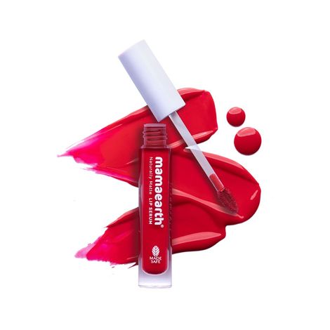 Buy Mamaearth Naturally Matte Lip Serum - Matte Liquid Lipstick with Vitamin C & E For Upto 12 Hour Long Stay - Beet it Red - (3 ml)-Purplle