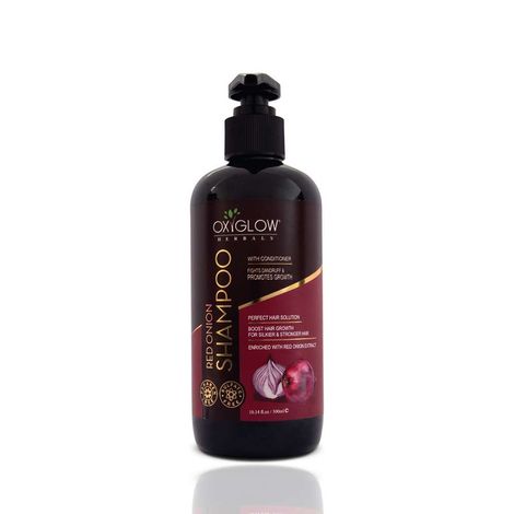 Buy OxyGlow Herbals Red Onion Shampoo,300ml,Anti Hairfall,Soft&Silky Hair-Purplle
