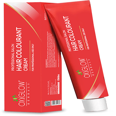 Buy OxyGlow Herbals Hair Colourant Cream-Black,90 gm,Natural Color,Soft Hair-Purplle