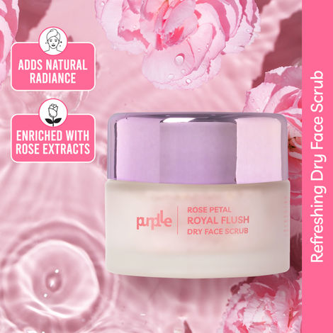 Buy Purplle Rose Petal Royal Flush Dry Face Scrub (30 gm)-Purplle