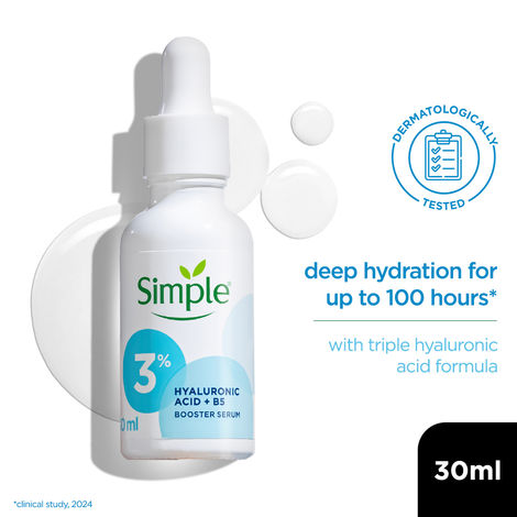 Buy Simple Booster Serum - 3% Hyaluronic Acid + B5 For Deep Hydration, 30 ml-Purplle