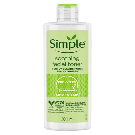 Buy Simple Kind to Skin Soothing Facial Toner| Toner for All skin types | No Added Perfume, No Harsh Chemicals, No Artificial Color and No Alcohol | 200ml-Purplle