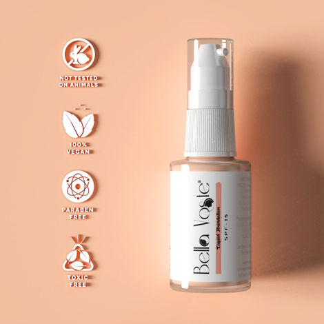 Buy Bella Voste , Liquid Foundation with SPF-15, Shade-Beige (04) - 30 ml-Purplle