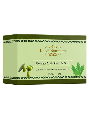 Buy Khadi Nutriment Moringa and Olive Oil Soap,125 gm Soap for Unisex (Pack of 1)-Purplle