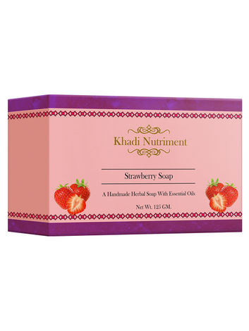 Buy Khadi Nutriment Strawberrry Soap,125 gm Soaps for Unisex (Pack of 1)-Purplle