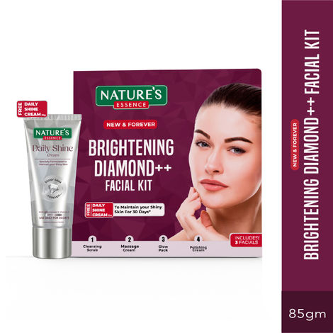 Buy Nature's Essence Brightening Diamond Facial Kit 85 gm-Purplle