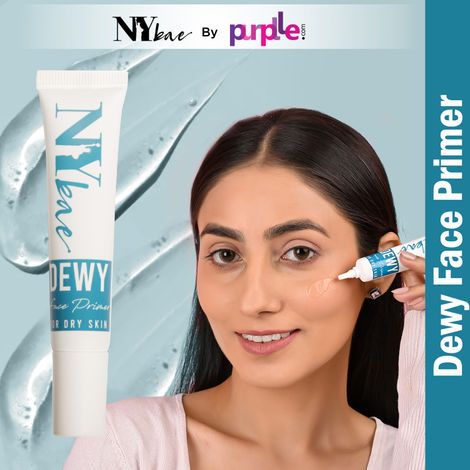 Buy NY Bae Dewy Primer | Hydrating | With Hyaluronic Acid | Minimizes Pores | Evens Out Skintone | Long Lasting Makeup | 13 g-Purplle