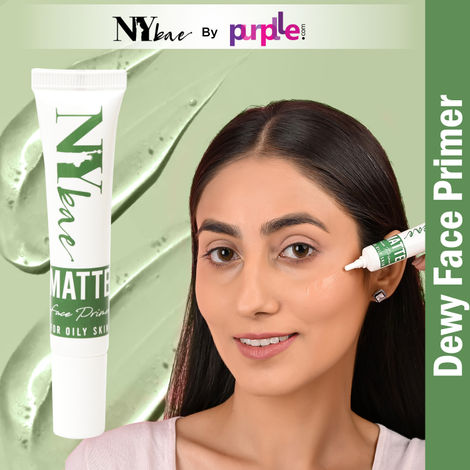 Buy NY Bae Matte Primer | With Green Tea Extracts | Oil Control | Evens Out Skin texture | Long Lasting Makeup | 13 g-Purplle