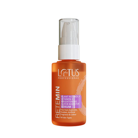 Buy Lotus Professional Retemin Plant Retinol & Natural Vitamin C Brightening Super Booster Serum | Whitening & Anti-Ageing | Preservative Free | For All Skin Types | 30 ml-Purplle