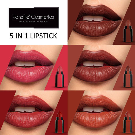Buy Ronzille Fantastic 5 Step Lipstick 5 in 1 Lipstick -A-Purplle