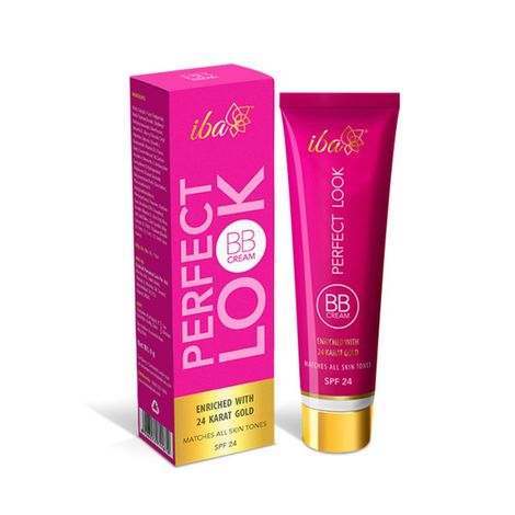 Buy Iba Perfect Look BB Cream With 24 Karat Gold, 30g (Medium Shade) l Even Coverage l Fades Dark Spots & Blemishes l Vegan & Cruelty Free-Purplle