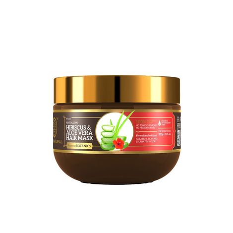 Buy Khadi Natural Hibiscus & Aloevera Hair Mask With Amla & Argan Oil- Powered Botanics-Purplle