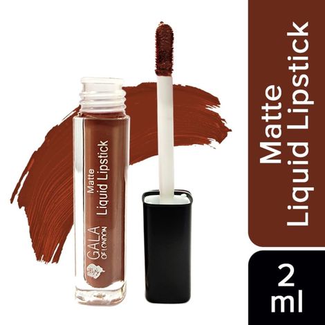 Buy Gala of London Matte Liquid Lipstick (Waterproof, Transfer Proof, Mask Proof, 12H Lasting) - 11 Mehr (2 ml)-Purplle
