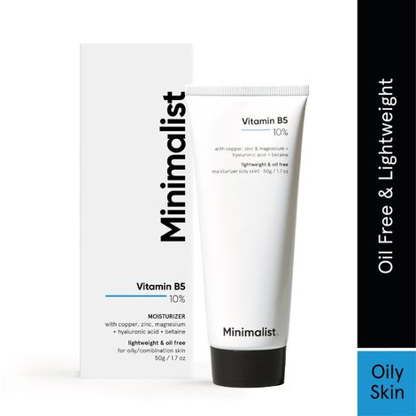 Buy Minimalist 10% Vitamin B5 Oil Free Moisturizer with Zinc, Copper, Magnesium & HA for Oily skin-Purplle