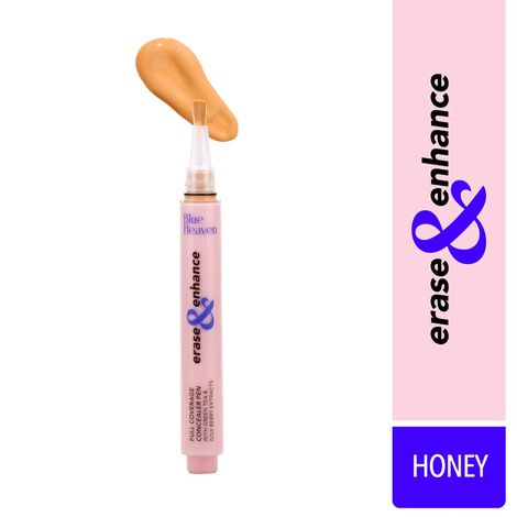 Buy Blue Heaven Erase & Enhance Buildable Coverage Concealer Pen, Honey-Purplle