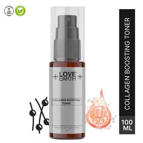 Buy Love Earth Collagen Boosting Toner With Aloe Vera Extracts And Glycerin For Scar Reduction,Fine Lines & Ageing 100 ml-Purplle