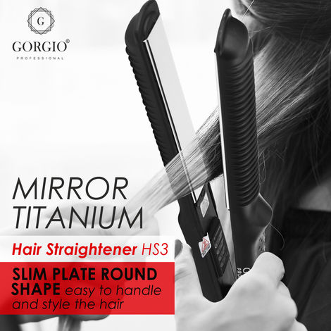 Gorgio Professional Mirror Titanium Hair Crimper HC-03