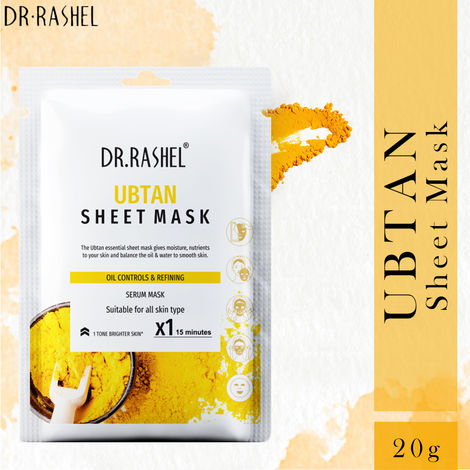 Buy Dr.Rashel Ubtan Serum Sheet Mask Suitable For All Skin Types-Purplle