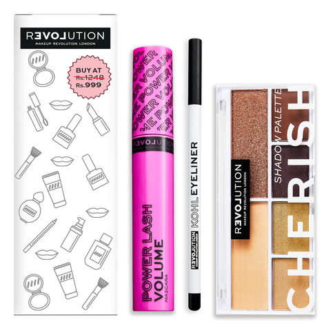 Buy Makeup Revolution Brown Smokey 6.4 gm+8 ml-Purplle