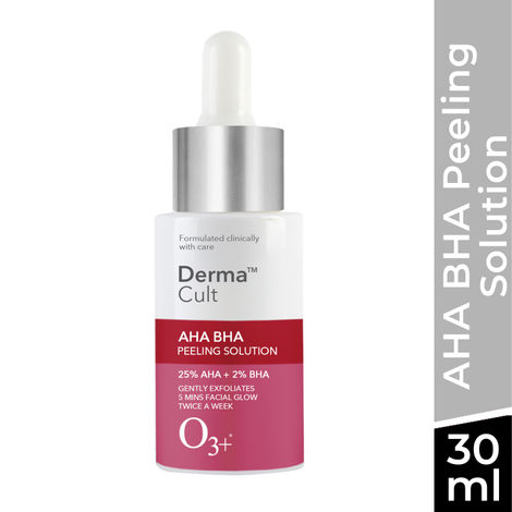 Buy O3+ Derma Cult 25% Aha + Bha 2% Peeling Solution For Glowing Skin And Pore Cleansing(30ml)-Purplle