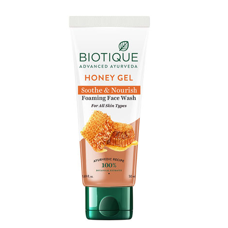 Buy Biotique Honey Gel Soothe & Nourish Foaming Face Wash (50 ml)-Purplle