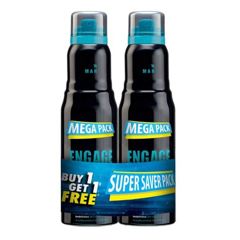 Buy Engage Mate Deodorant For Men, Citrus and Fresh, Skin Friendly, 220 ml each (Pack of 2)-Purplle