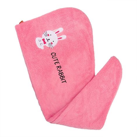Buy Streak Street Microfiber Hair Wrap Towel- Rosy Rabbit-Purplle