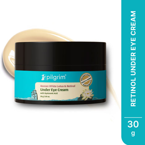 Buy Pilgrim Retinol Under eye cream With Vitamin C & Hyaluronic acid 30 gm-Purplle