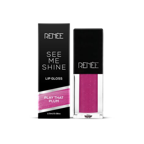 Buy RENEE See Me Shine Lip Gloss Play That Plum, 2.5ml-Purplle
