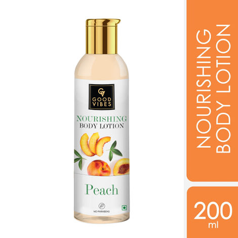 Buy Good Vibes Nourishing Body Lotion - Peach (200 ml)-Purplle