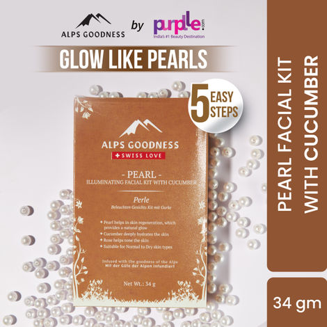 Buy Alps Goodness Pearl Illuminating Facial Kit with Cucumber (34 gm)-Purplle