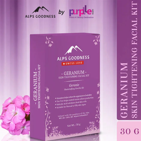 Buy Alps Goodness Geranium Skin Tightening Facial Kit (30 g)-Purplle
