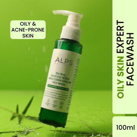 Buy Alps Goodness Acne Control Face wash For Oily Skin with Tea Tree, Salicylic Acid & Apple Cider Vinegar (100 ml) | Suitable for Acne Prone Oily Skin | Salicylic Acid Face wash | Facewash with Salicylic Acid-Purplle